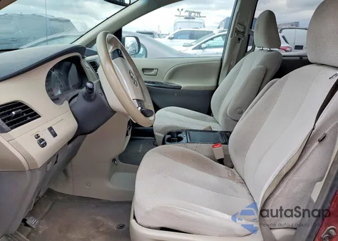 2013 Toyota Sienna Le из США, поврежденный, VIN 5TDKK3DC6DS304462